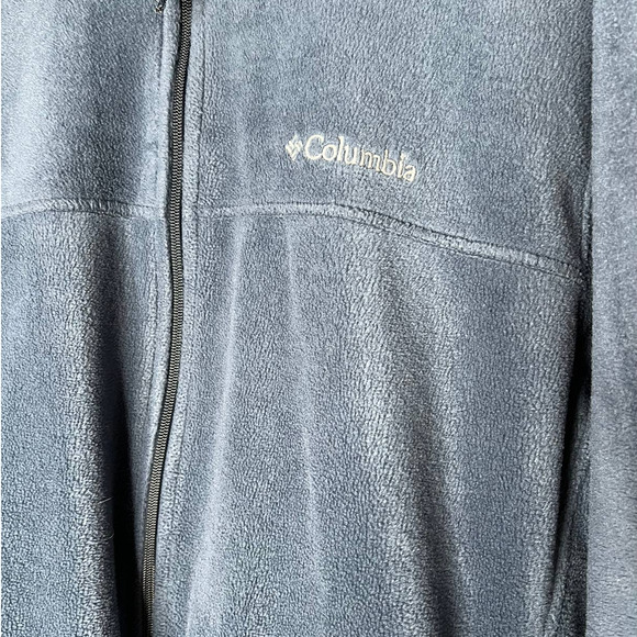 Columbia Men's Fleece Jacket Size XL in Blue Full Zipper - Picture 2 of 5